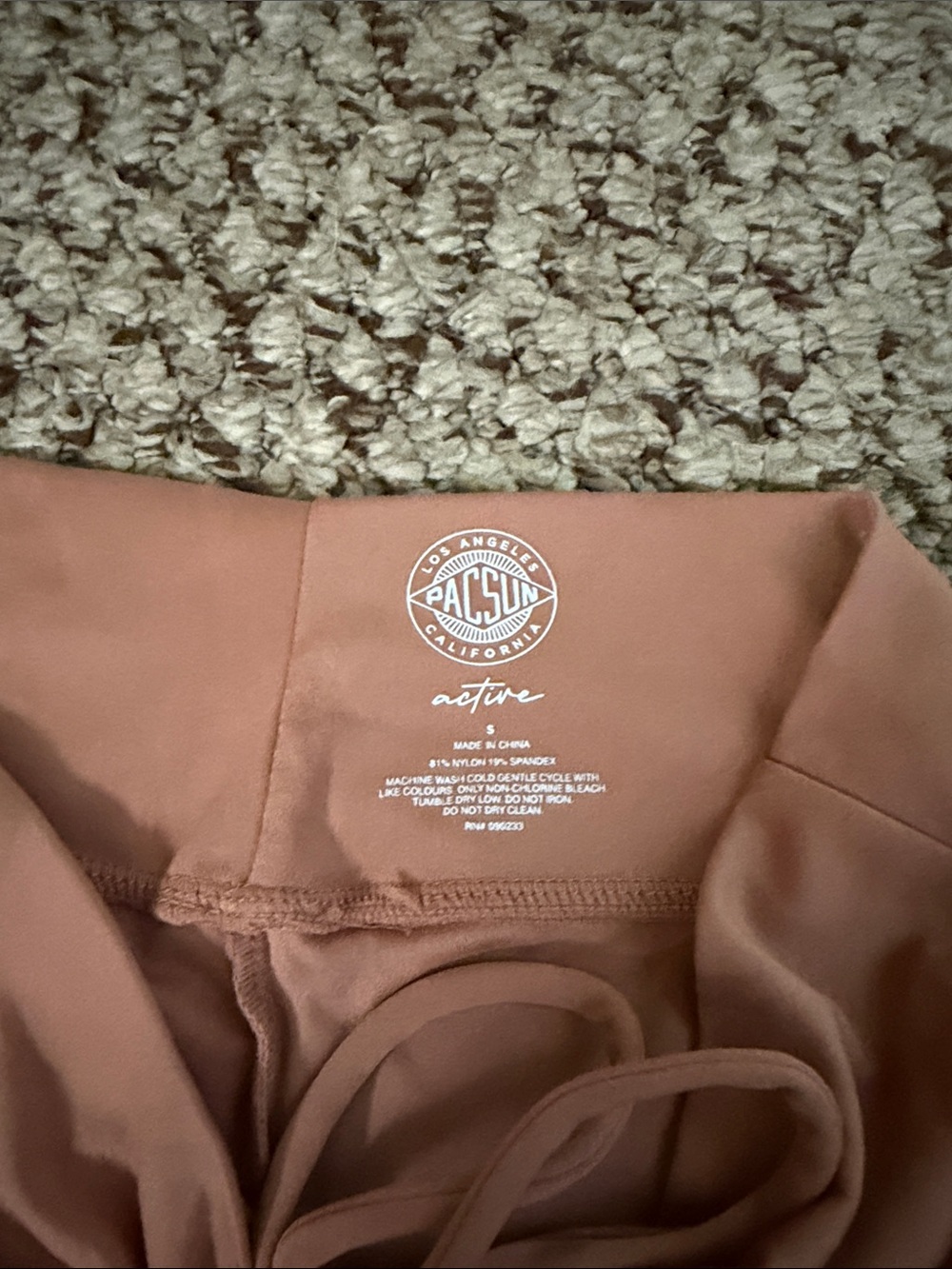 PacSun Rust Drawstring Flare Pants - Picture 2 of 2